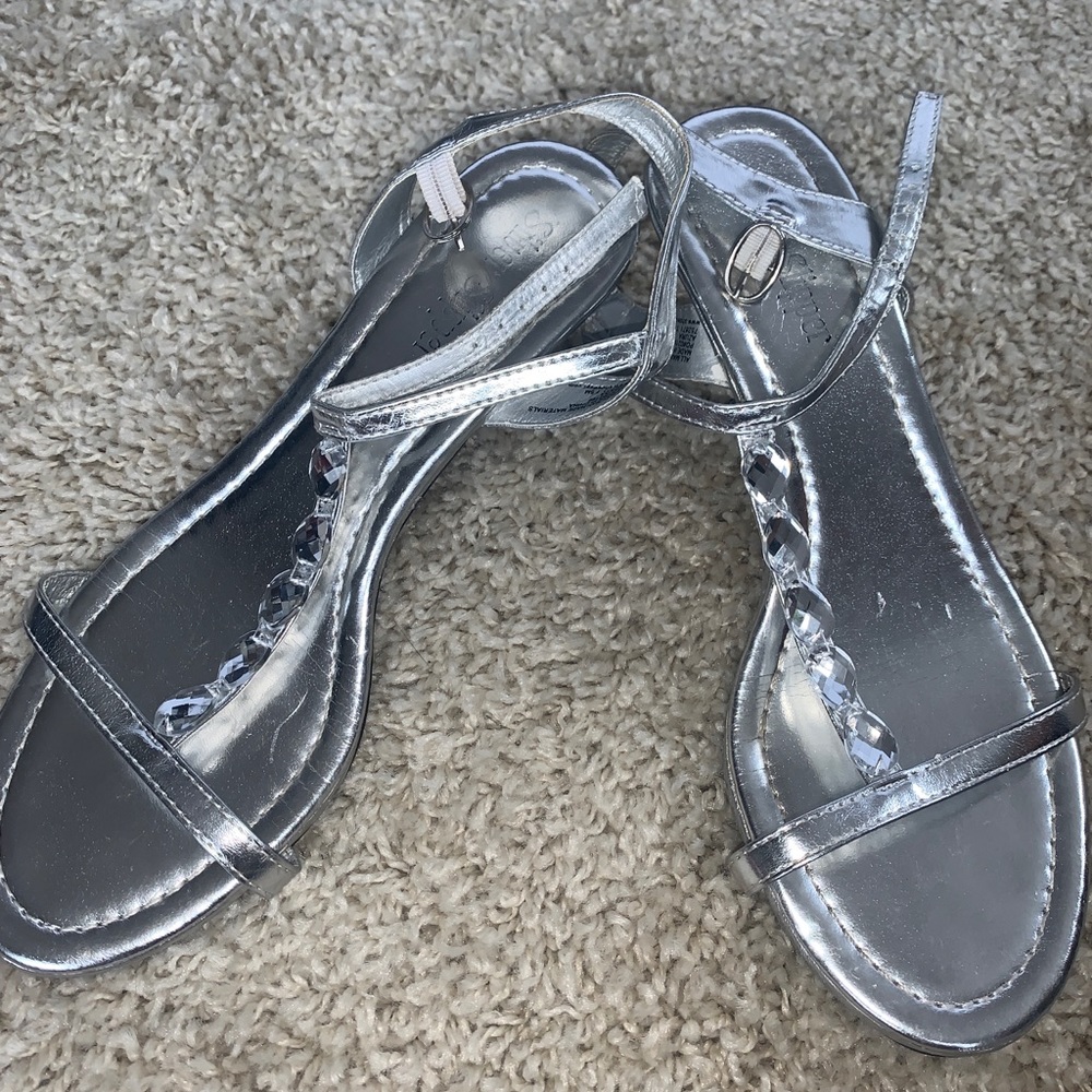 Short Silver Heels